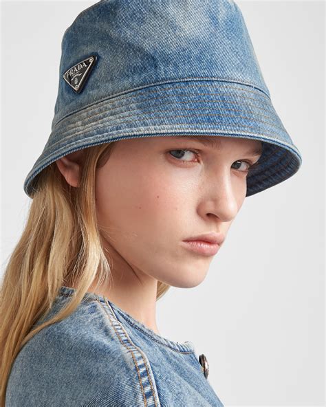 prada bucket hat pandabuy|prada denim bucket hat.